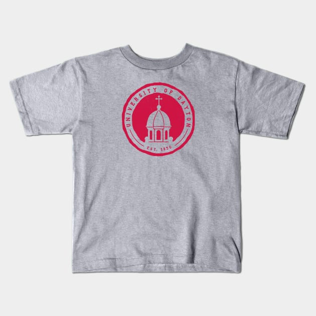 UD Chapel — Red Kids T-Shirt by kaitlinmeme